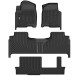 2021-2024 Chevrolet Chevy Tahoe 8 Seat Bench Seating SUV All Weather Custom Floor Mats TPE Vehicle Floor Liners Auto ViWiK® 1