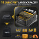 Suncent® 18 Cu.ft for 6-10 Medium Suitcases Black Waterproof Rooftop Cargo Carrier Bag 2