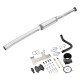 2013-2018 6.7L Cummins 4" DPF Delete Race pipe With Muffler & Black EGR Delete Kit 0