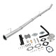 2013-2022 6.7L Cummins 4" DPF&CAT Delete Race pipe & Silver EGR Delete Kit 0