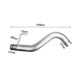 2013-2018 6.7L Cummins 5" Turbo-Back DPF Delete Pipe for Dodge Ram 2500/3500 12