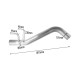 6.7L Cummins 4" Downpipe-Back DPF Delete Pipe for 2019-2024 Dodge Ram 2500/3500 12