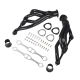 1-7/8" Black Exhaust Header For 1968-1979 Chevy Small Block Gen I 307 327 350 400 V8 1