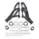 1-7/8" Black Exhaust Header For 1968-1979 Chevy Small Block Gen I 307 327 350 400 V8 0